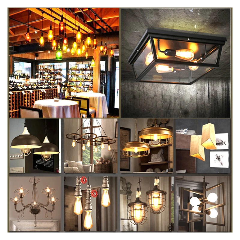 
YUYANG Brand G125 Decor Bulb E27/E26/B22 Pumpkin-shape Filament Decoration Lamp 110-130V/ 220-240V CE+ROHS+ETL 