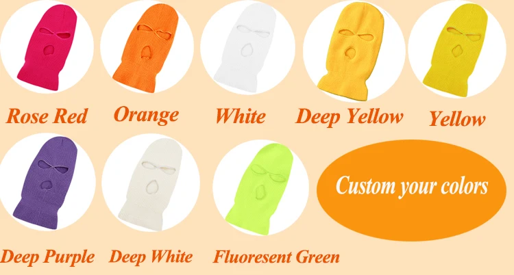 cotton balaclava Neon Balaclava Three Hole Ski Mask-1.jpg