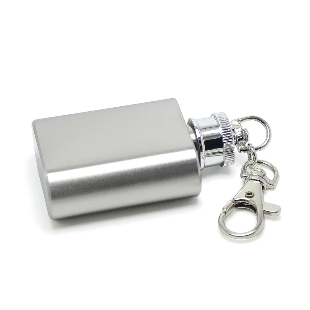 1oz 30ML Keychain Multitool Metal Alcohol Bottle Pocket Whiskey Drink Flasks Gifts Mini Stainless Steel Hip Flask Alcohol Flask
