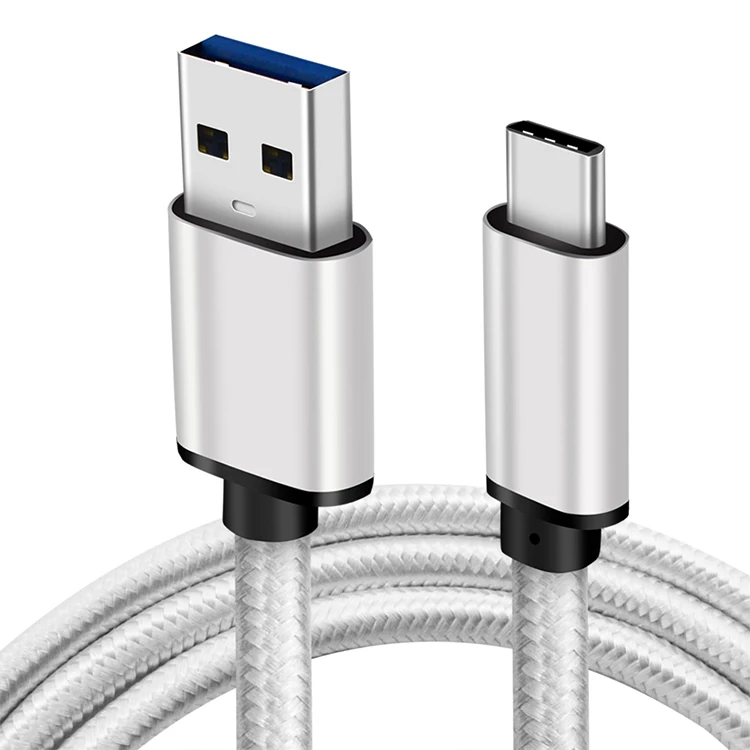 Нейлоновый Плетеный USB C кабель для зарядки телефона Samsung Galaxy S20 S10 S9 S8 Plus Note