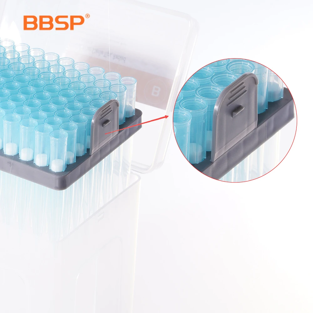 BBSP Lab disposable 20ul 100ul 200ul 1000ul 5ml 10ml transparent universal pipette tips with filter