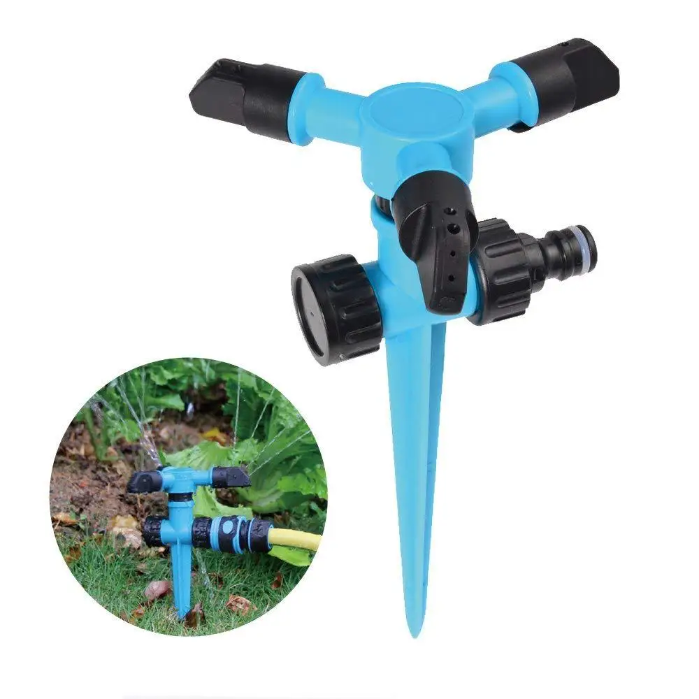 360 Degree Rotary Lawn Irrigation Sprinkler Adjustable Garden Watering Impact Sprinklers for Yard
