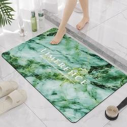 Hot custom size Bathroom Diatomaceous Water Absorbent Rug Set Diatom Mud Floor Mat Anti Slip Absorb Diatomite Earth Bath Mat