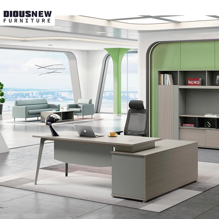 Офисная мебель Foshan, модный управленец, стол и стул, сделанный на заказ, офисный стол с запирающими ящиками