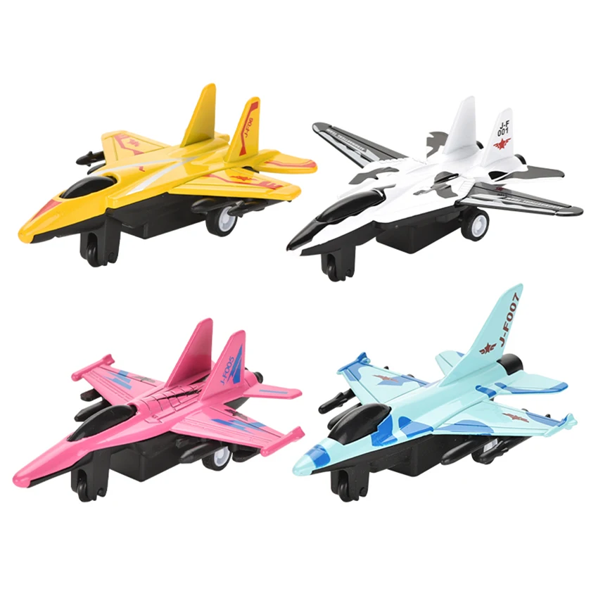 4PCS battle air plane toys die cast airplane metal pull back toy planes