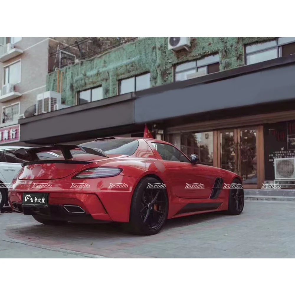 upgraded MS-style carbon spoiler rear wing Rear tail for Mercedes-Benz SLS R197