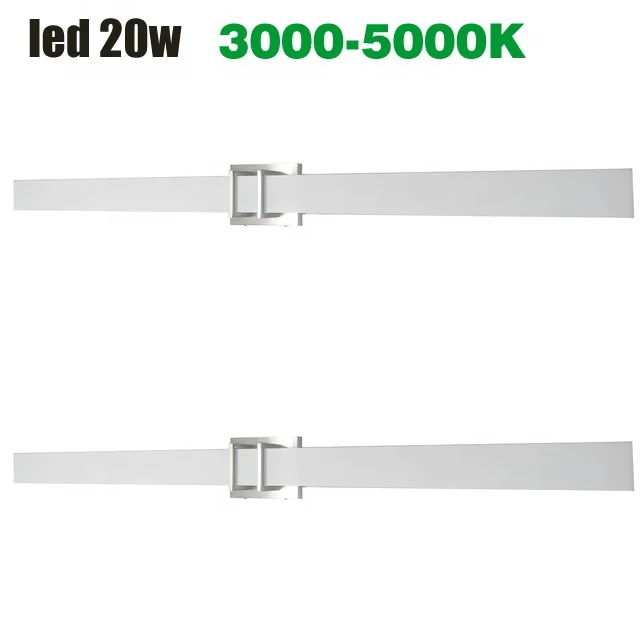 bathroom vanity lamps mirror light fixtures LED 20w 120v 3cct acrylic diffuser linear lamp indoor lights dimmable