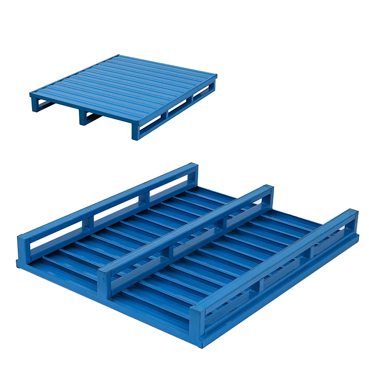 Steel Pallet Powder Coating Painting metal pallet High Load Capacity Logistic Warehouse Equipment Stack Metal Storage