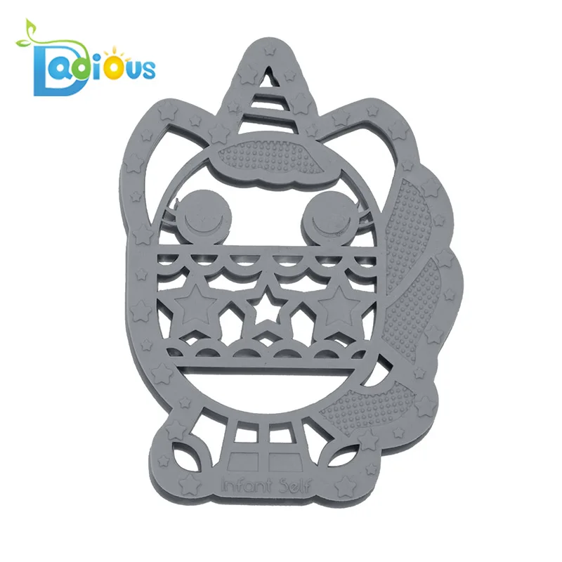
China Manufacturer Bulk BPA Free Food Grade Teething Toys Funny Silicone Baby Teether Wholesale 