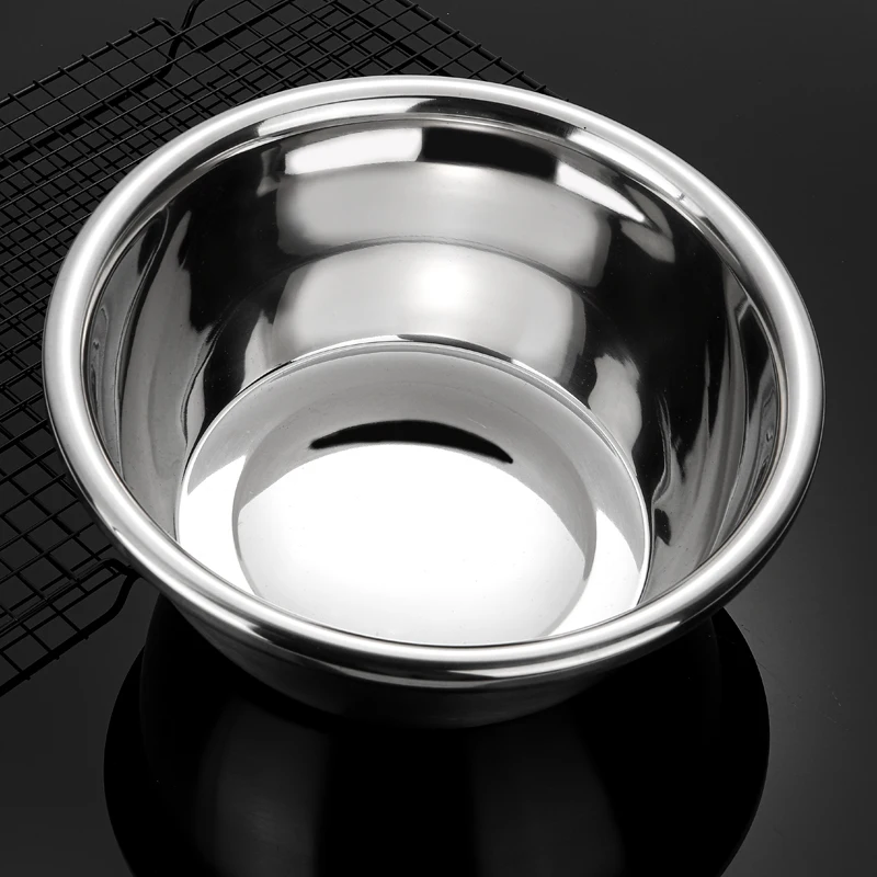 Kitchen Gadgets Deep Footed Mixing Serving Bowl Vegetable Fruit Washing Stainless Steel Bowl Kitchen