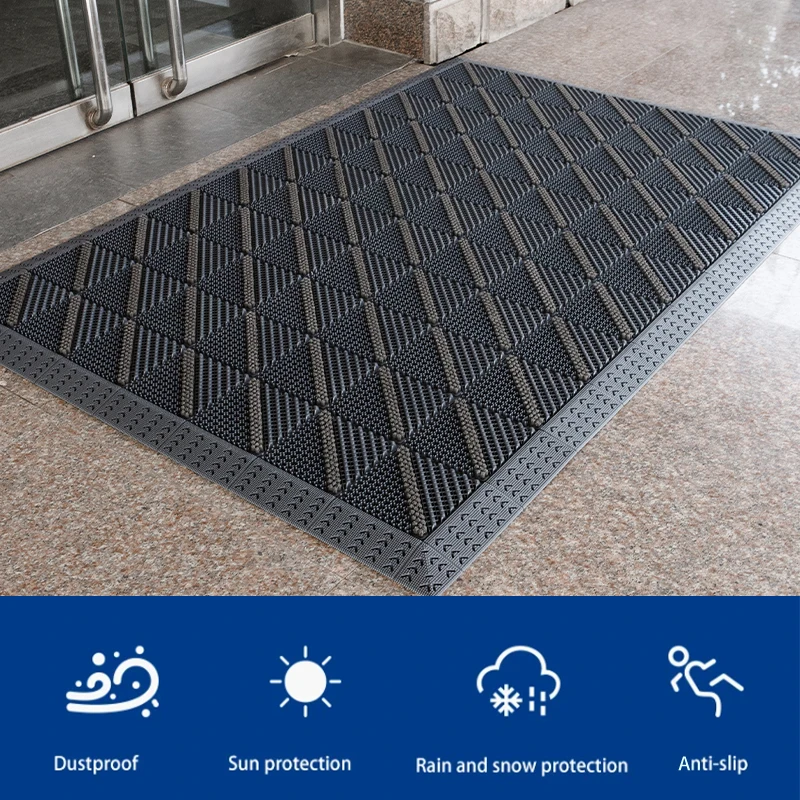 Manufacturer Durable Entrance Doormat Non-Slip Dirt Trapper Shock Mat Car Load bearing Floor Mat for Garage
