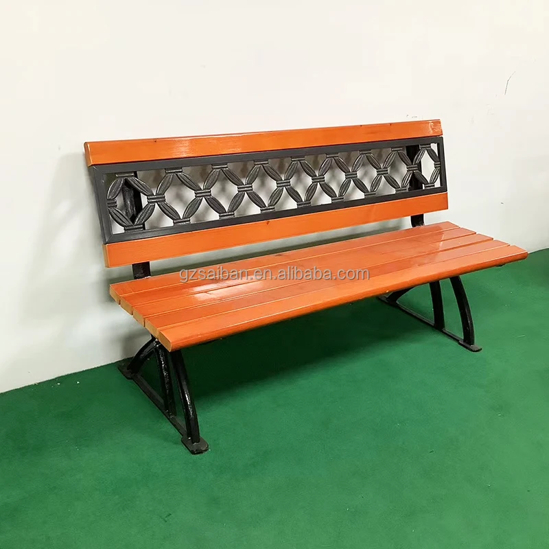 OEM garden bench outdoor furniture cast iron bench outdoor wooden bench cast aluminum patio furniture