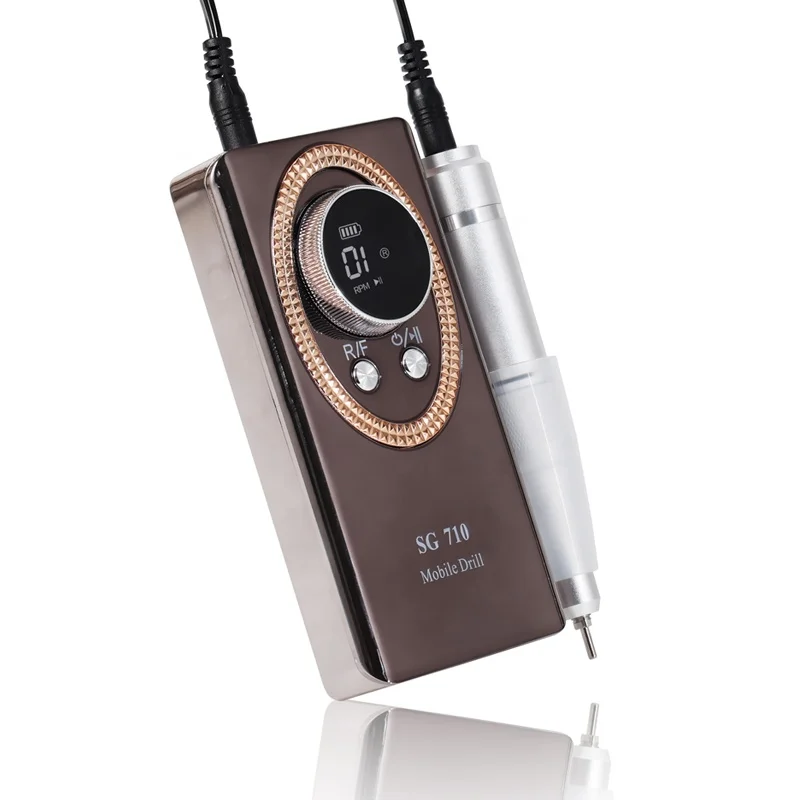 Новый SG710 45000 об./мин. Портативный Радужный USB Перезаряжаемый носимый сверлильный станок для маникюра и педикюра