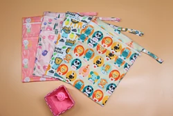 Новый дизайн 2022, влажная сумка на молнии, сумка для детских подгузников, водонепроницаемые двойные карманы, Влажные Сумки