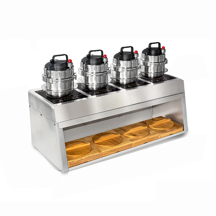 Korean Commercial 4-head induction cooker box Rice pressure cooker Stainless Steel 1.2l  Electromagnetic High-Pressure Cooker