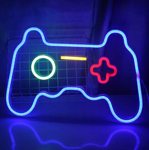 Newish custom neon gamepad shape for bedroom indoor use led neon rope lights