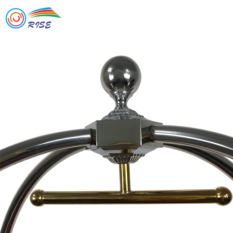 
201 Stainless Steel Concierge Birdcage Trolley Hotel Luggage Cart 