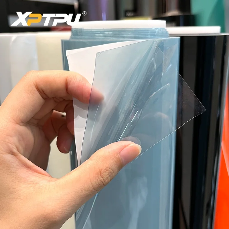 Glossy Car Skylight Film 6 Years Warranty TPU PPF Bubble Free Black Car Roof Vinyl Film 1.52*15m Auto Roof Protective Film