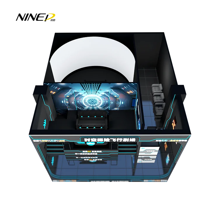 Realistic 3D Naked-Eye Roller Coaster 8D Cinema Motion System Portable Orbit Cinema