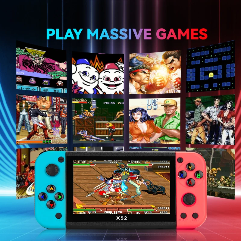 5.1 inch Screen for PSP Game Console 32 Bit Handheld Game Players Portable Handheld Game 8GB Console Player 20000+Games Came