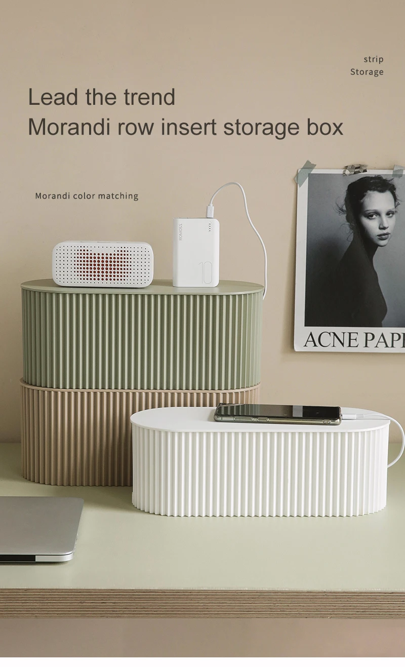 New Arrival Plastic Home Safety Wire Organizer Cable Storage Boxes Bins Injection Mul-tifunction Cable Storage Management Holder