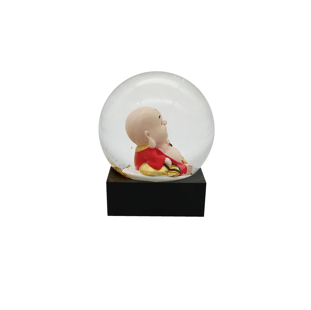  2021 New Creative Designed 100MM Resin Maitreya Buddha Buy Snow Globe with buddha