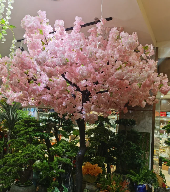 W-144 Factory Hot-selling wedding decoration simulated cherry blossom tree silk cherry blossom tree