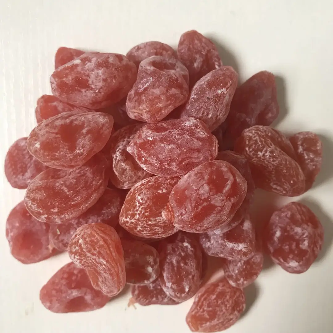 
Hot Sale Natural Flavor Snacks Chinese Delicious Snacks Yellow Green Red Dried Areca Sour Plum Fruit 