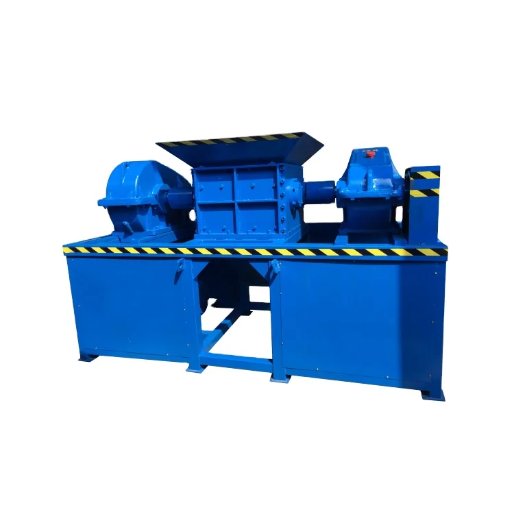 Metal Double Shaft Shredder Machine Uses For Tearing Waste Textile Clothes