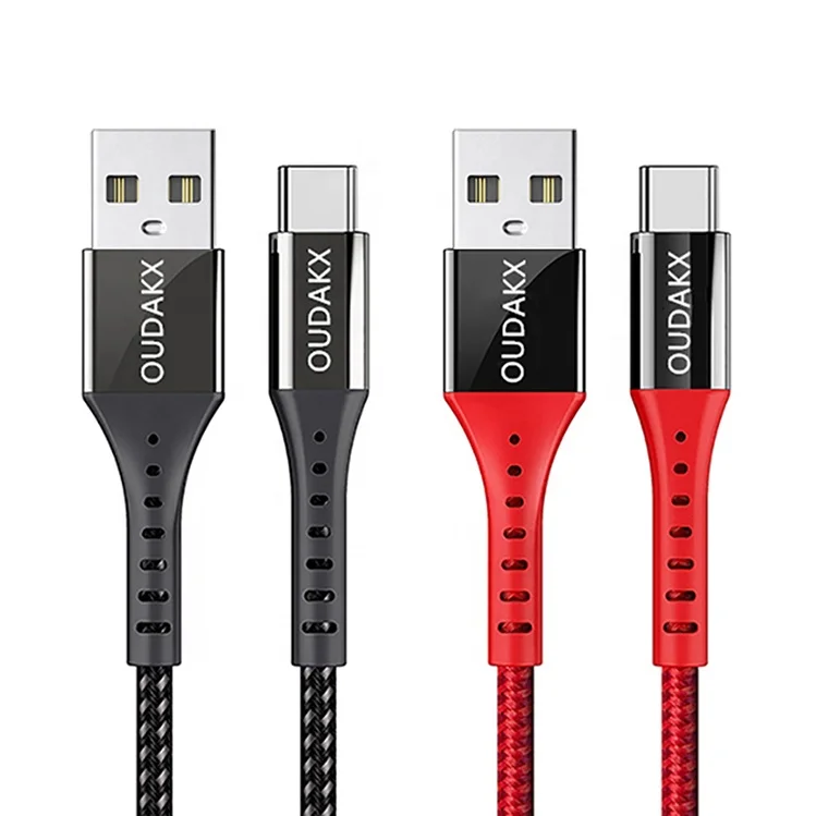 
Shenzhen factory supply Nylon braided 2.4A fast charging cable Type C 0.3M usb charger data Cable with good feedback 