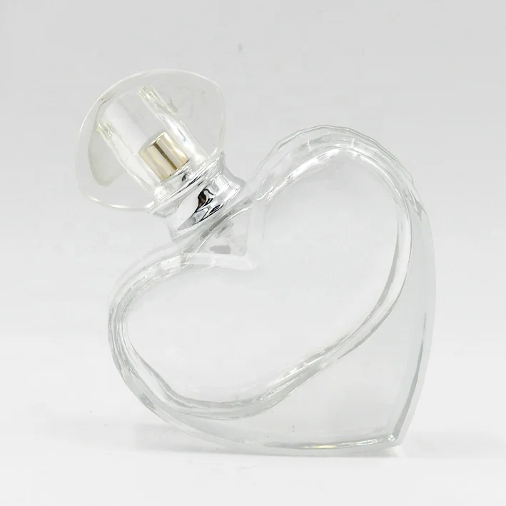 High Quality Heart Shaped Personalized Color Printing Crystal Oil Perfume Bottle