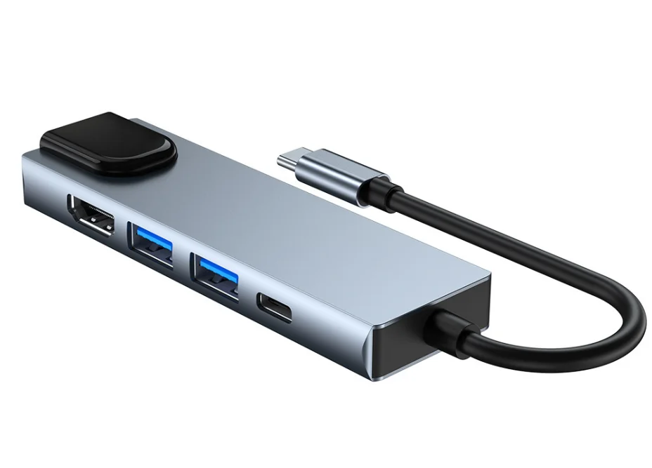 OEM Type C to HDTV PD Charger Multiport USB to HDTV Cable 5 in 1 Type c to USB Hub with RJ45