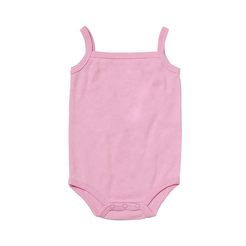factory supply cotton sleeveless baby rompers baby bodysuit baby cloth