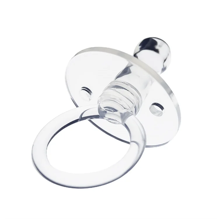 Customised Blank Pacifiers Dummy Baby Pacifier Eco-friendly Food Grade Silicone Standard Transparent in Stock Support 3 Pcs