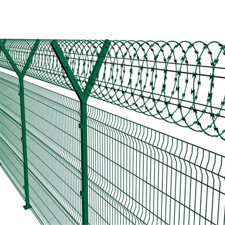 PVC coated 3d bending wire mesh fence panel