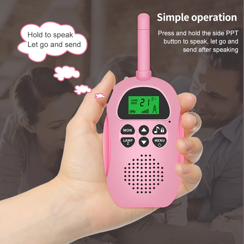  Игрушки для улицы От 3 до 12 лет дети 2 шт Детская иди и болтай walkie talkie с кабель разъемом типа C Usb зарядное устройство большим радиусом Walkie