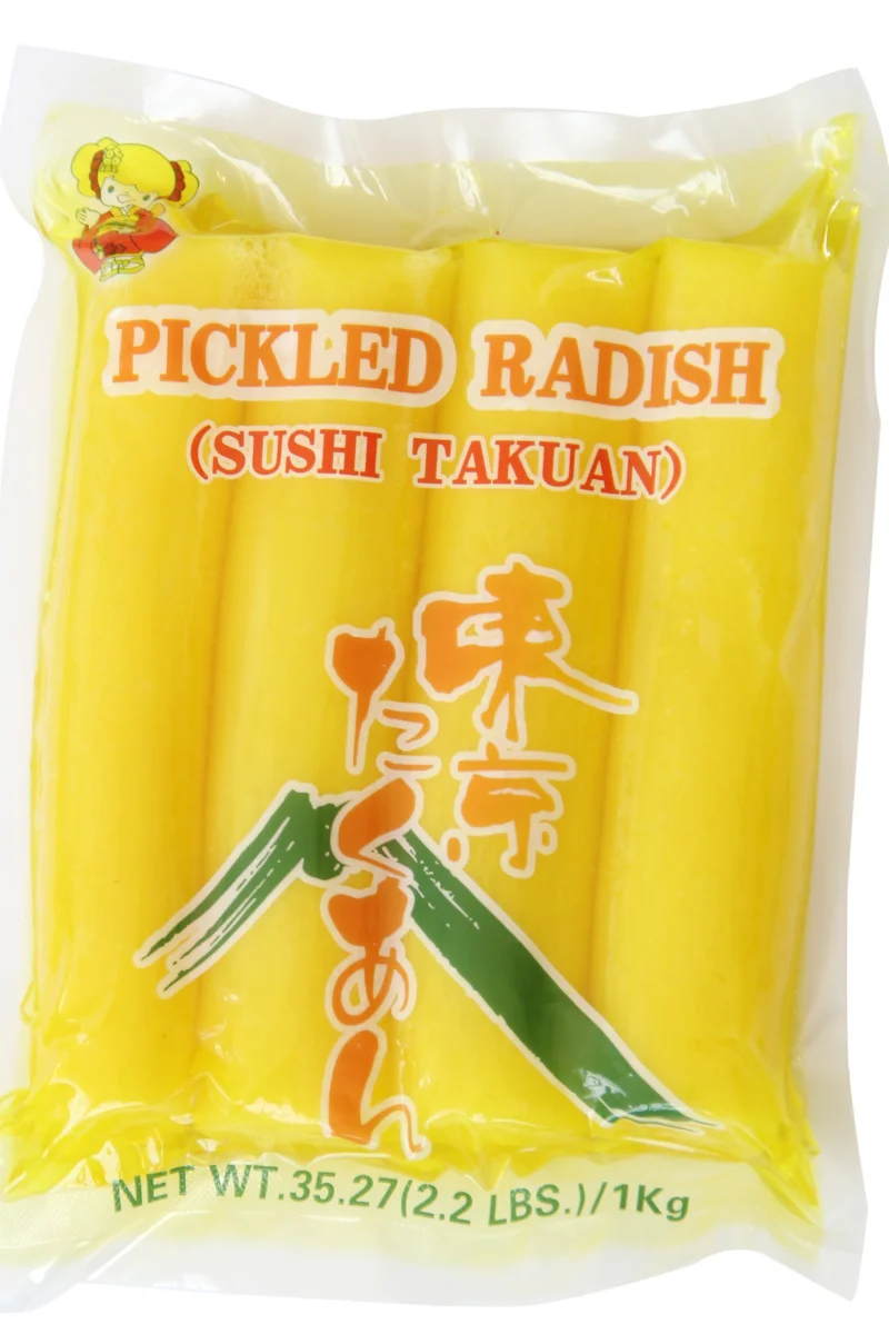 Halal Japanese sushi food Seasoned Picked Radish Takuan