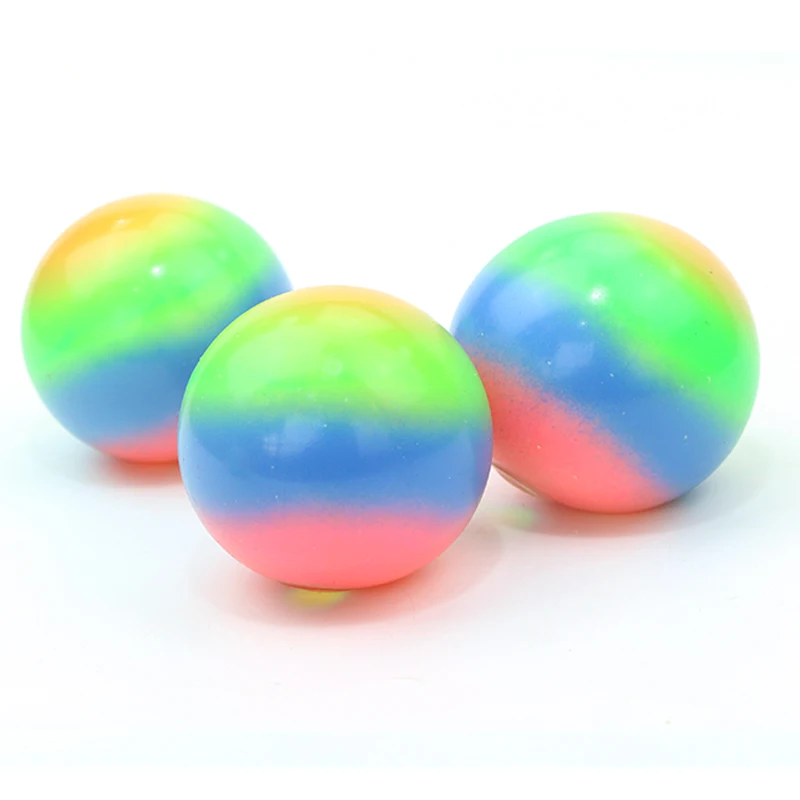 Rainbow Sports Balls - 6 Inch (Pack of 4) Inflatable Vinyl Balls for Kids and Toddlers Includes Neon Basketball, Soccer Ball, an