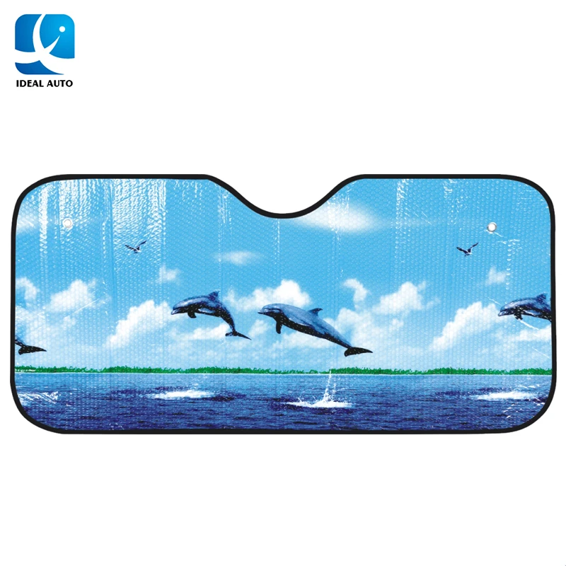 PE bubble customized design front car windshield sun shade