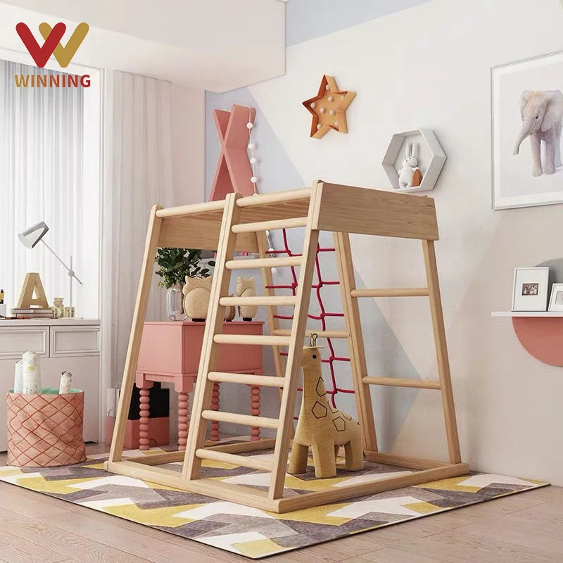 Toddler Indoor Playground Climb Frame For Toddlers Step Triangle Children Indoor Folding Climbing Frame