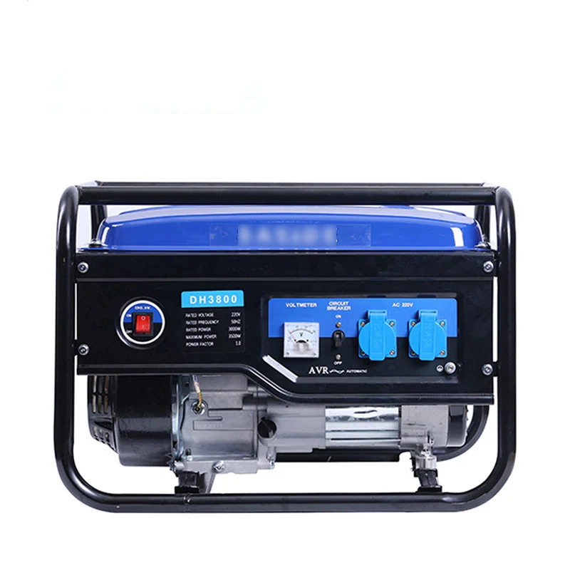 Hot new product outdoor single phase hand start 220v small portable generator home industrial gasoline generator set
