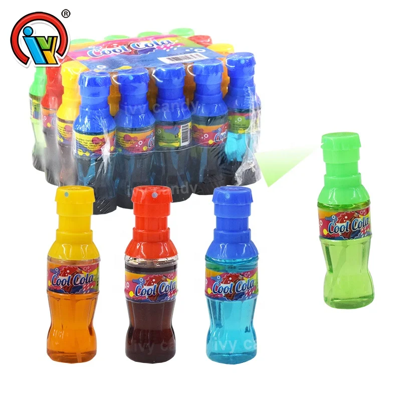 Mini size drink bottle sour sweet spray fruit liquid candy factory