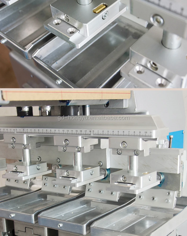 
P4S 4 color pad printer with shuttle 