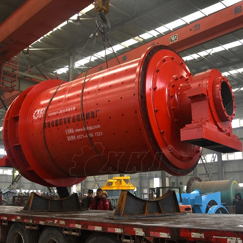 Horizontal ball mill for silica sand, gypsum, minerals Continuous ball mill