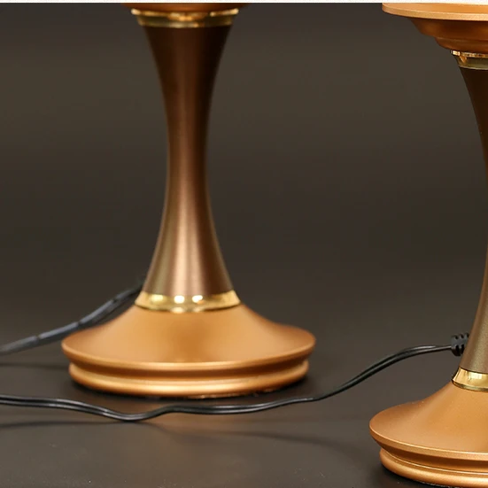 Sanmantuo Buddhist Crystal Butter Lamp LED Bronze Buddha Lamp Electronic Candle Lotus Lamp