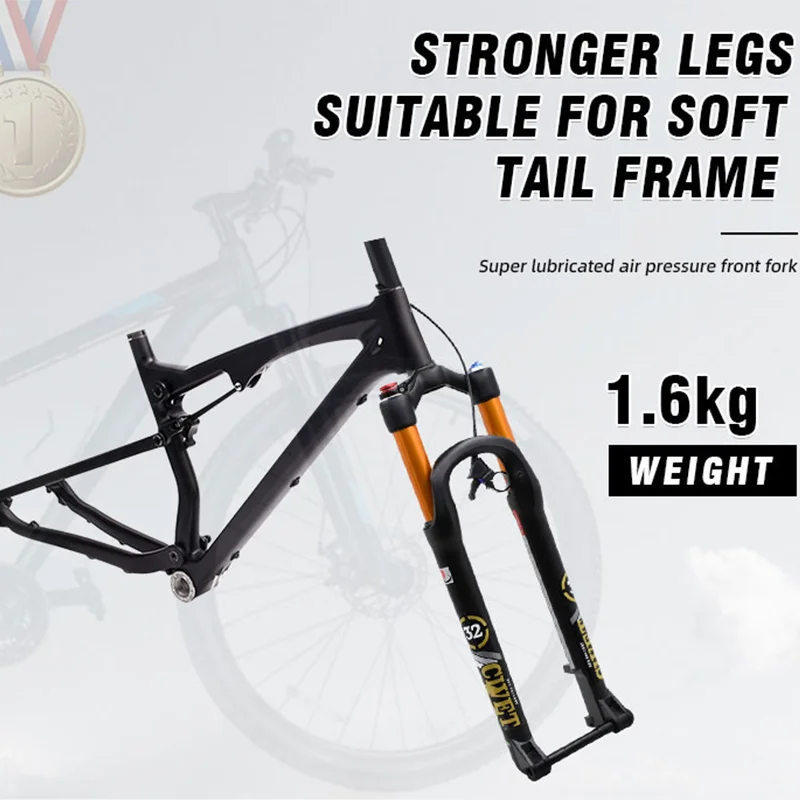 Ultralight 1.6KG Mtb Fork Mountain Bike Fork Cycle Air Suspension Fork