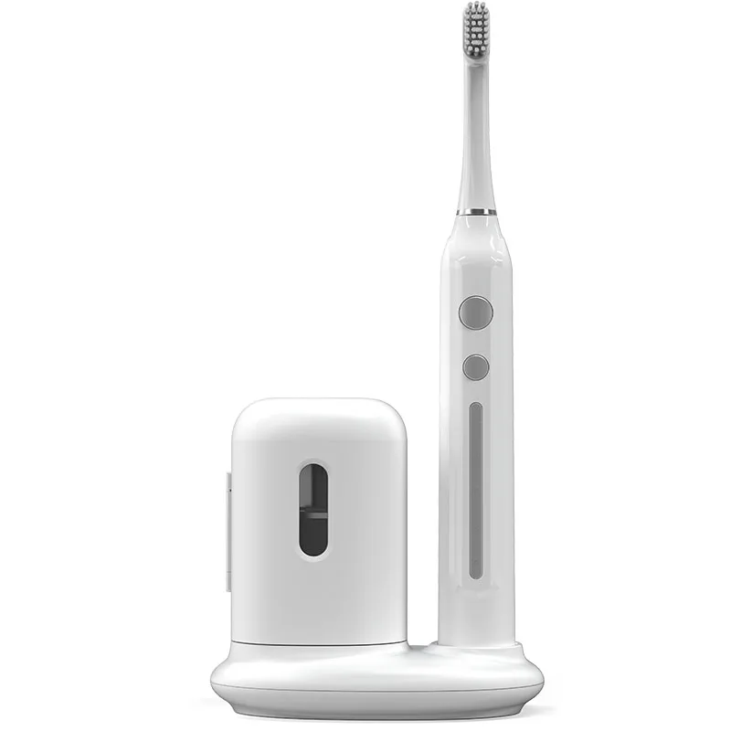 Истинной ультразвуковой чистки волны зубная щетка с 4 Sonic щётка вибрационных режимов защитой от ультрафиолета UV disfection чехол логос OEM ультразвуковая