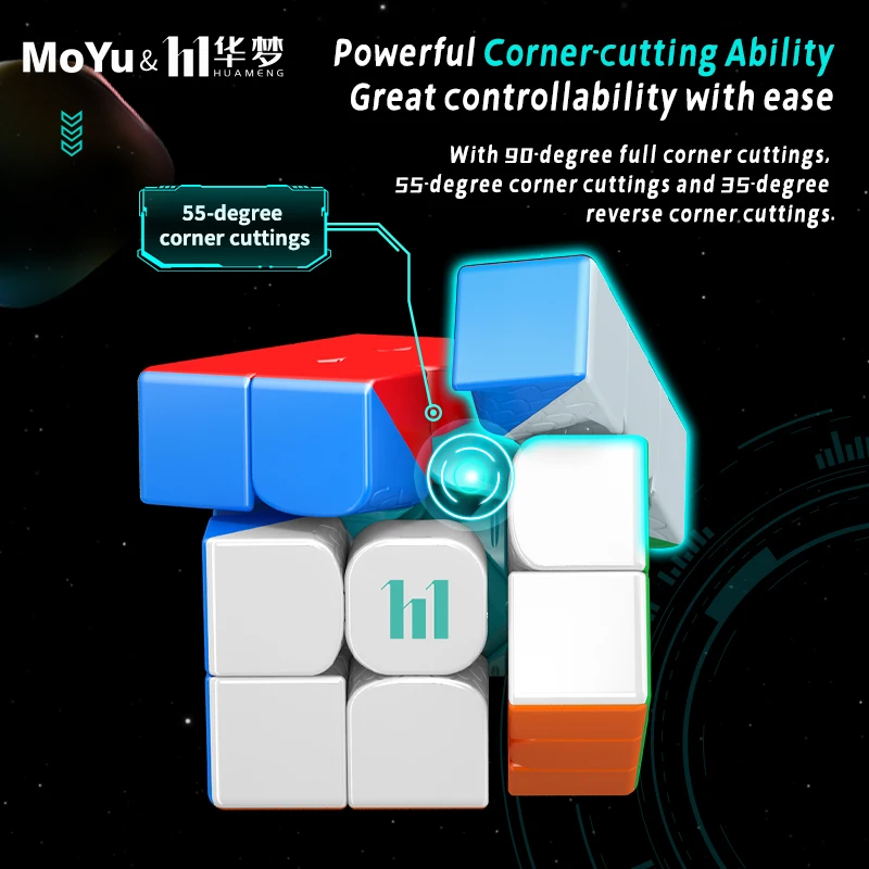 Moyu Cube HM YS3M Ball-Core with Magic Clothes Version Magnetic Positioning 3x3x3 Maglev Cube Stickerless Puzzle magic cubes