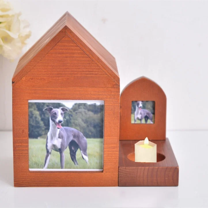 Vintage Style Solid Wood Urn Pet Funeral Supplies Memorial Pet Urn Pet Ashes Storage Boxes