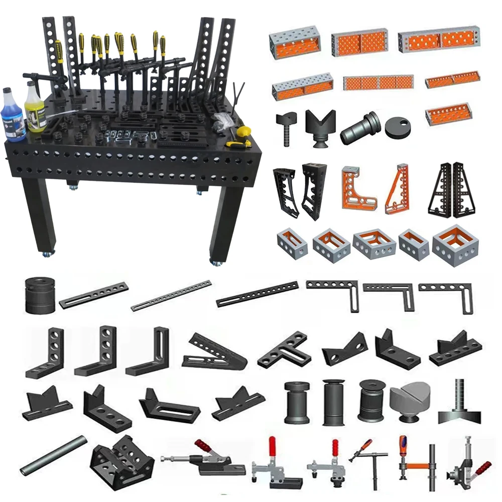 High Quality 3d Welding Fixture Table Clamping System D16 D28 Steel Welding Table Tool Accessories